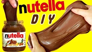 DIY Nutella Slime!! How To Make Nutella Slime!