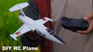 How to make a simple RC plane micro F104 Strightfighter , thermocol