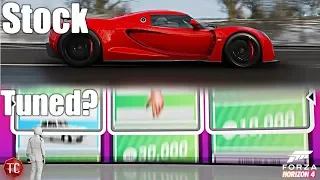 Forza Horizon 4: Stock vs Tuned! Hennessey Venom GT vs WHEELSPIN!