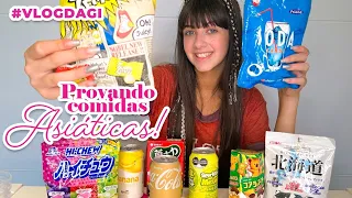 GIOVANNA ALPARONE PROVANDO COMIDAS ASIÁTICAS #VLOGDAGI