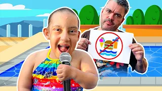 Maria Clara e Papai brincam na Piscina  - MC Divertida