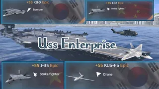 USS Enterprise is very well balanced attack carrier #modernwarships full gameplay,j35,kbx,kus fs