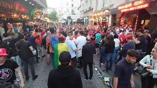 Liverpool fans take over in Paris!! 🔴