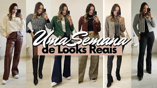 Uma Semana de Looks Reais - Looks de Inverno, Shopping, Hambugueria, Provador, Niver Vô, e mais