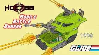 HCC788 - 1990 MOBILE BATTLE BUNKER - Vintage G.I. Joe toy!