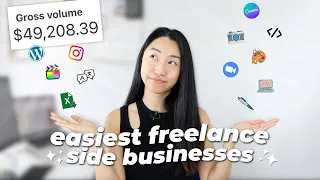 12 EASY FREELANCE SIDE HUSTLE Ideas for 2024 💸 make $2k+ per month with these side business ideas