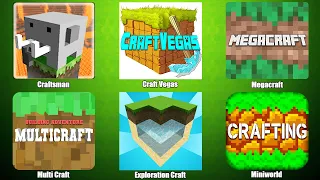 Craftsman,Craft Vegas,Miniworld,Exploration Craft,Megacraft,Multi Craft