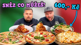 Luxusní NEOMEZENÁ ŽRANICE v italské restauraci? SNĚZ CO MŮŽEŠ!