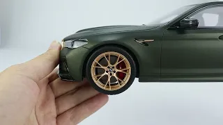 GT Spirit 1/18 BMW M5 CS (F90) Frozen Deep Green metallic (GT372) resin car model