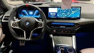 BMW 4 Series FACELIFT 2024 - INTERIOR details, NEW AMBIENT lights & new STEERING WHEEL