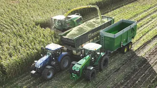 Mais Silage 2023 | John Deere 9800i + New Holland + John Deere + Claas | Vesthimmerland