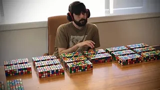 160 Rubik's Cube Multi-Blind (World Record) (Full Video)