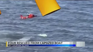 4 Fairhope men rescued after boat capsizes; U.S. Coast Guard Pilot talks about the rescue