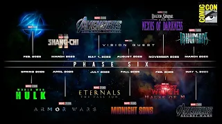 BREAKING! MARVEL STUDIOS NEW PHASE 5-6 OFFICIAL RELEASE DATES Avengers Secret Wars Kang Dynasty