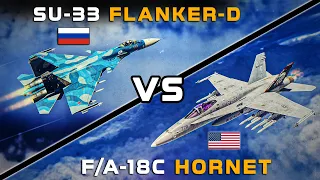 United States Vs Russia | F/A-18C Hornet Vs Su-33 Flanker-D | Digital Combat Simulator | DCS |