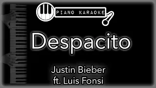 Despacito - Justin Bieber ft. Daddy Yankee & Luis Fonsi - Piano Karaoke Instrumental