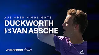 THRILLER In Melbourne! 🔥 | James Duckworth v Luca Van Assche | Australian Open 2024 Highlights 🇦🇺