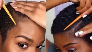 I Tried Following A JAELAH MAJETTE Short Natural Hair Tutorial | Nia Hope