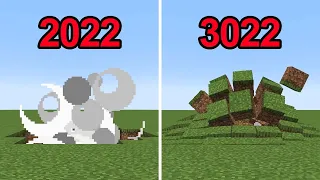 minecraft physics in 2022 vs 3022