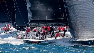 ROLEX Sydney Hobart Race 2016 - Out the Heads & turn right