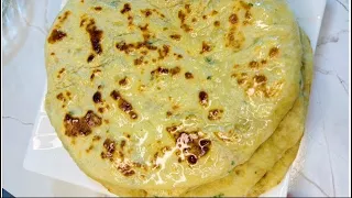 Картофельные лепёшки на сковороде. КАРТОФЕЛЬ+мука и зелень. Вкуснее всяких чебуреков🤤