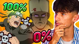 CHANCES de SURVIE PERSONNAGES NARUTO ! (Sasuke, Madara, Minato, Itachi,...)