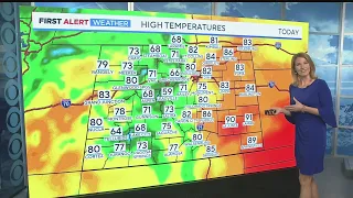 Warm with a Few Thunderstorms Sunday