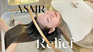 ASMR Relaxing Hair wash scalp
