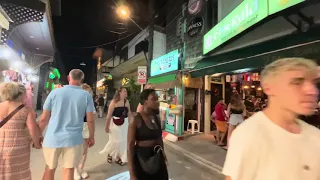 Night Walking on Fisherman Village Samui | Samui Night Life