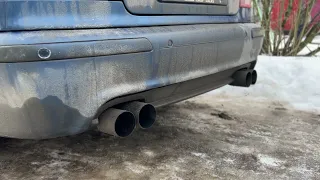 Е39 540 exhaust, cold start