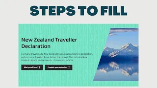 New Zealand Declaration Form guideline