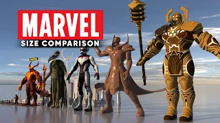 Marvel Characters Size Comparison: Who's the Tallest and Shortest?"