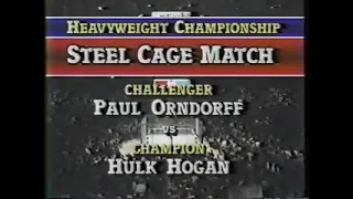 Hulk Hogan vs Paul Orndorff (Cage Match)