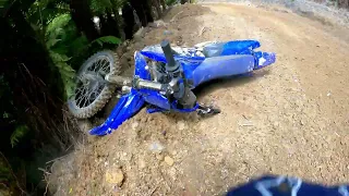 YZ250x out trail riding