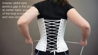 Putting on a Corset with Front Opening Busk by Yourself