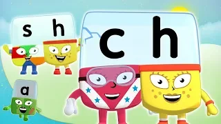 Alphablocks - SH & CH Letter Teams | Learn to Read | Phonics for Kids | Learning Blocks