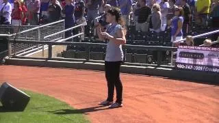 Athena Creese National Anthem - MLB Spring Training 2014