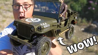 The Ultimate RC JEEP!  1/6 Scale - RocHobby 1941 MB Scaler.