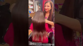 # hair colour # dark blonde # mocha # hair transformation # pallavi beauty zone