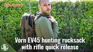 Vorn EV45 hunting backpack with rifle quick release