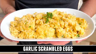 Spanish GARLIC Scrambled Eggs | How to Make the BEST Scrambled Eggs