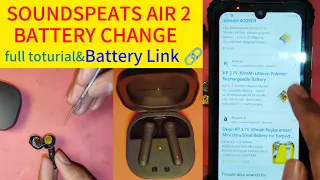 SOUNDPEATS TrueAir2 BATTERY BACKUP PROBLEM /NOT CHARGING /BATTERY CHANGE