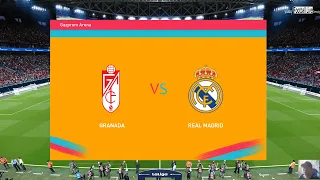 PES 2020 | Granada vs Real Madrid | La Liga Santander | Gameplay PC
