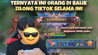 AKHIRNYA ZILONG TIKTOK FACE CAM, SPESIAL 500K SUBS, inilah orang di balik zilong tiktok selama ini