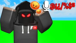 TROLLING Using The NEW VOICE CHAT In Bedwars.. (Roblox Bedwars)