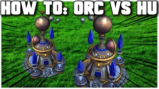 Grubby | WC3 | HOW TO: Orc vs HU (2 Arcane Sanctums)