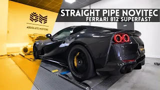 STRAIGHT PIPE NOVITEC EXHAUST for the Ferrari 812 Superfast! [ENGLISH]