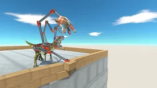 Doctor Octopus CRYOLOPHOSAURUS on Wobbly Building vs ALL UNITS Animal Revolt Battle Simulator