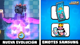 ¡MAÑANA LLEGAN! ¿QUE PASÓ CON LOS EMOTES DE SAMSUNG? - noticias clash royale