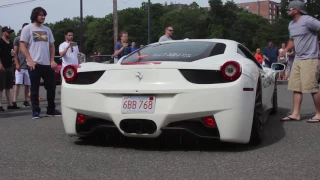 Bagged Ferrari 458 FI exhaust revs and airing out
